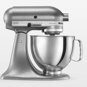 KitchenAid Artisan Series Porcelain White 5-Quart Tilt-Head Stand Mixer + Reviews | Crate & Barrel