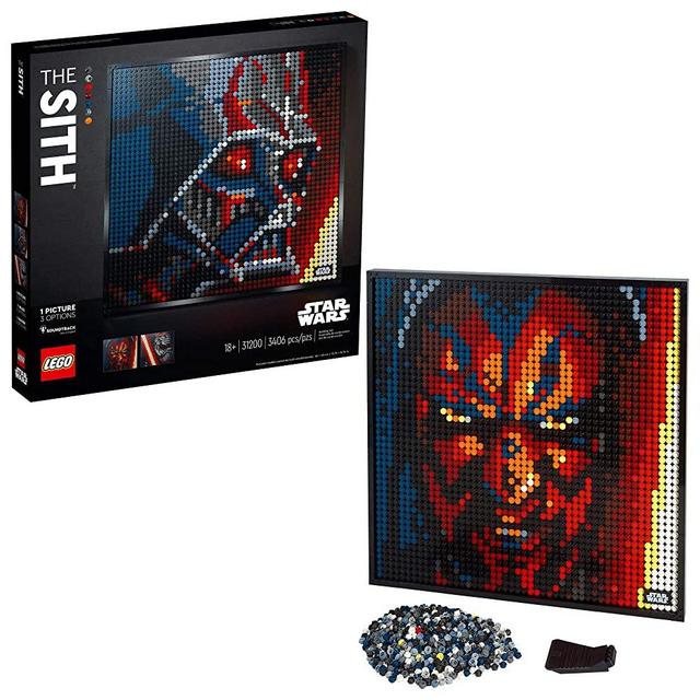 LEGO Art Star Wars The Sith 31200 Creative Sith Lord Building Kit; an Elegant Piece for Adults who Love Mindful Art Projects or The Dark Lords of The Sith, New 2020 (3,406 Pieces)