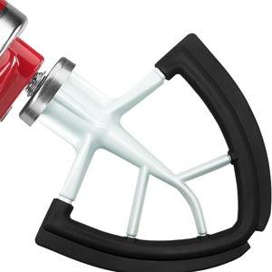 Flex Edge Beater for KitchenAid 4.5/5 QT Tilt Head Stand Mixer Fits 4.5-5 Quart Bowls,With Silicone Edges For Kitchen Aid Accessories and Attachments,Black