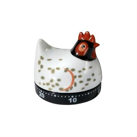 White Chicken Timer Detailed Glossy