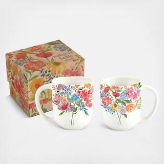 Nature's Table Floral Mug