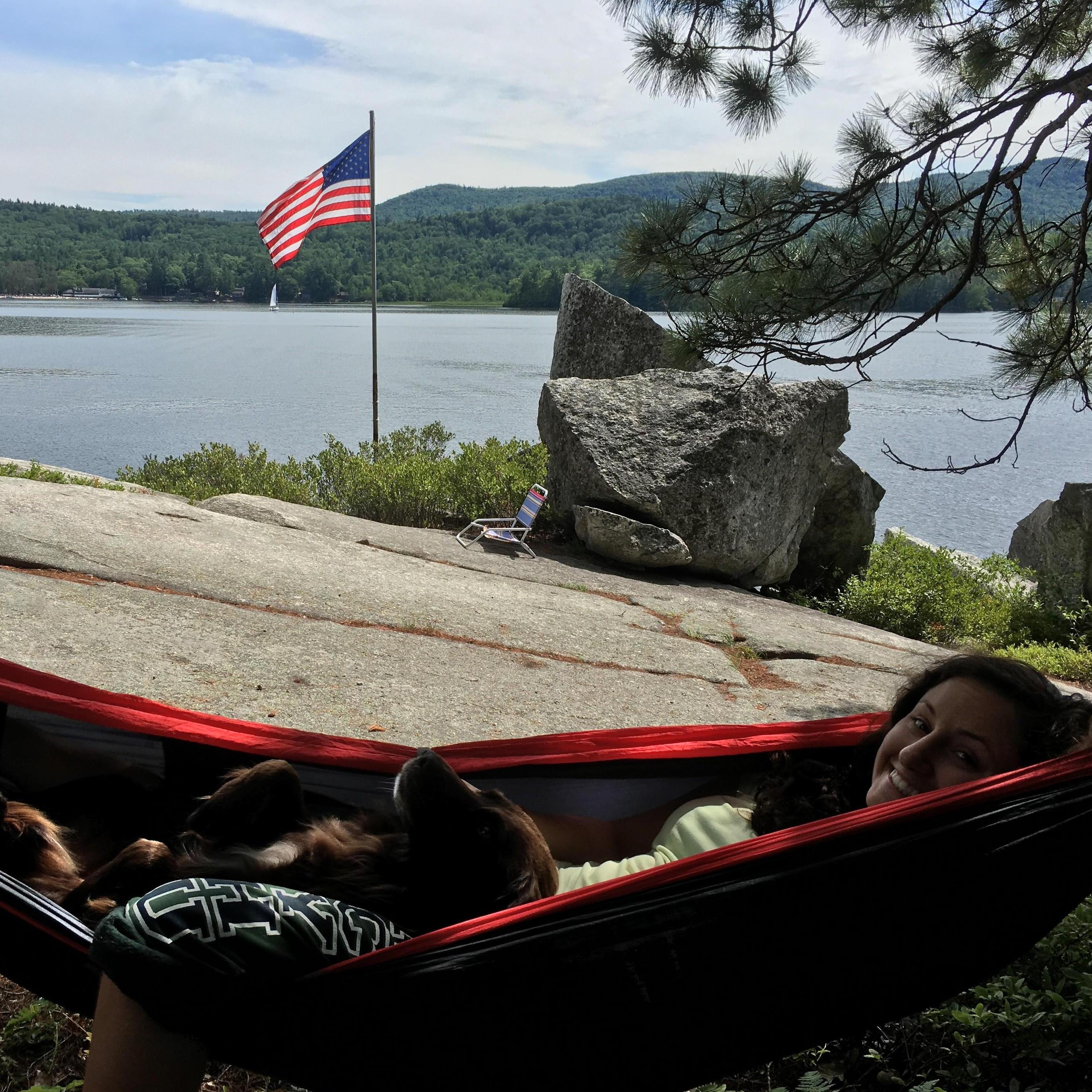 Hanging out at the lake, NH