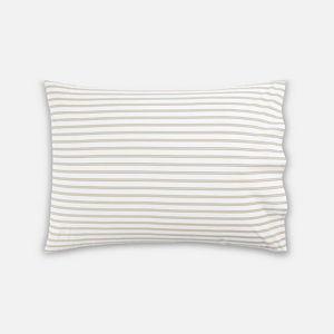 King Luxe Sateen Pillowcase Set (Tandem Stripe in Pebble)