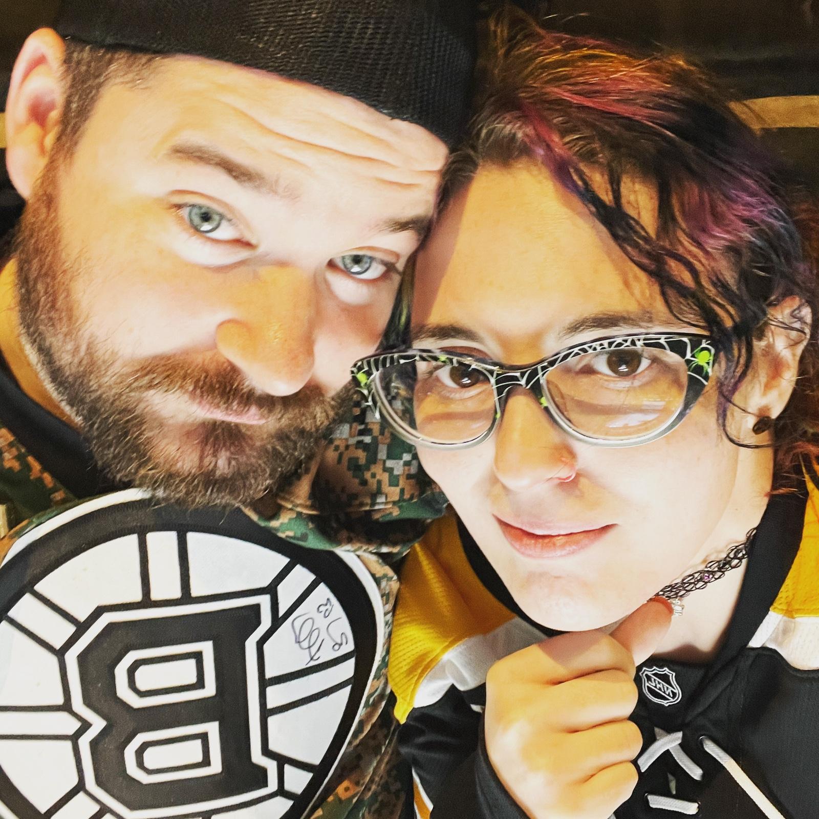 First Bruins game together with Tim and Kerry