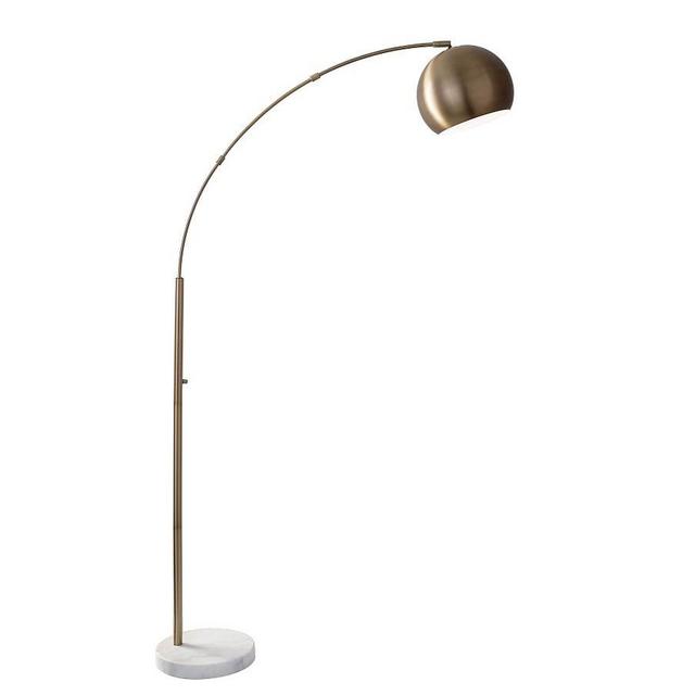 Nella Arc Sectional Floor Lamp, Brass