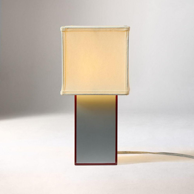 Emma Chamberlain Petite Lacquer Table Lamp, 15", Blue