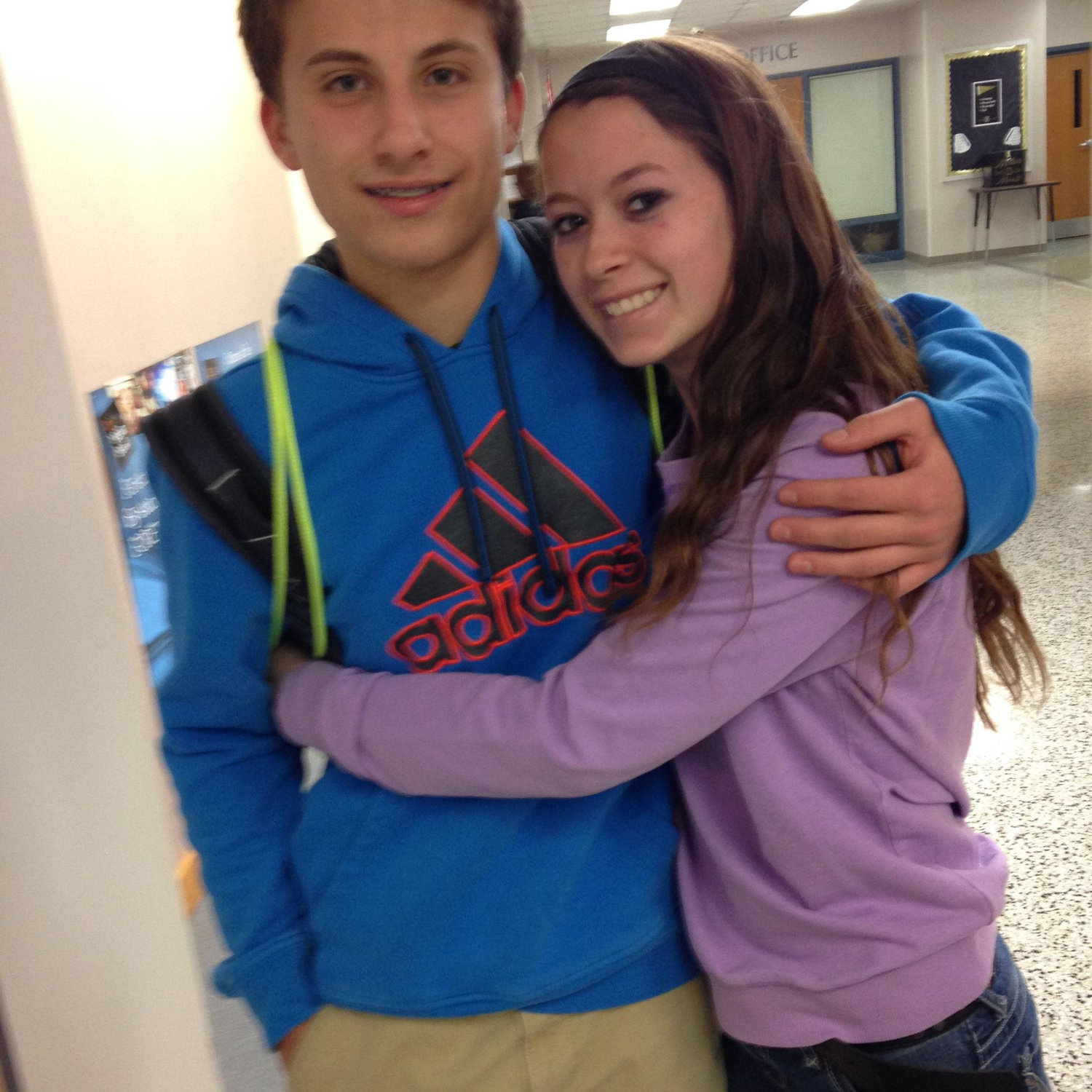 Our very first photo together in 8th grade!