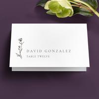 Brantley | Dark Olive | Zola Wedding Place Cards