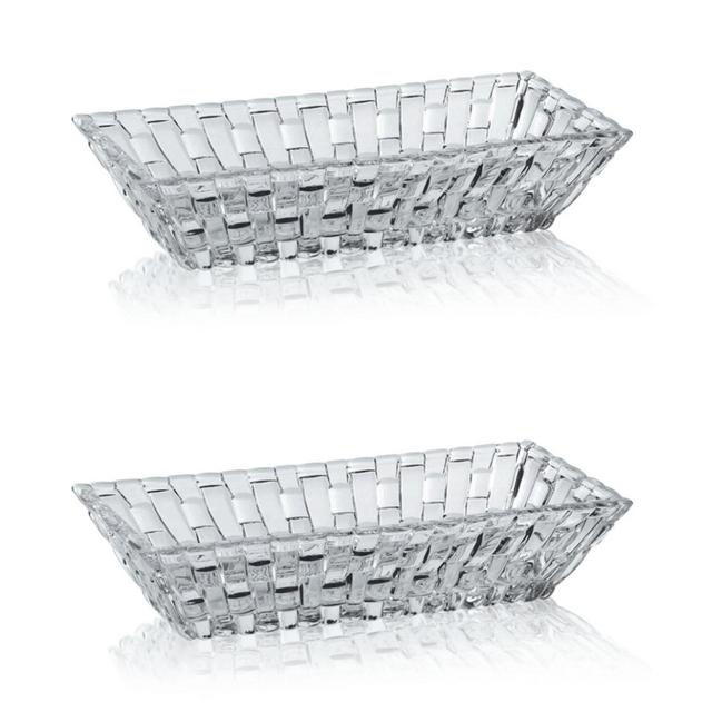 Nachtmann Bossa Nova Rectangular Bowls, Set of 2