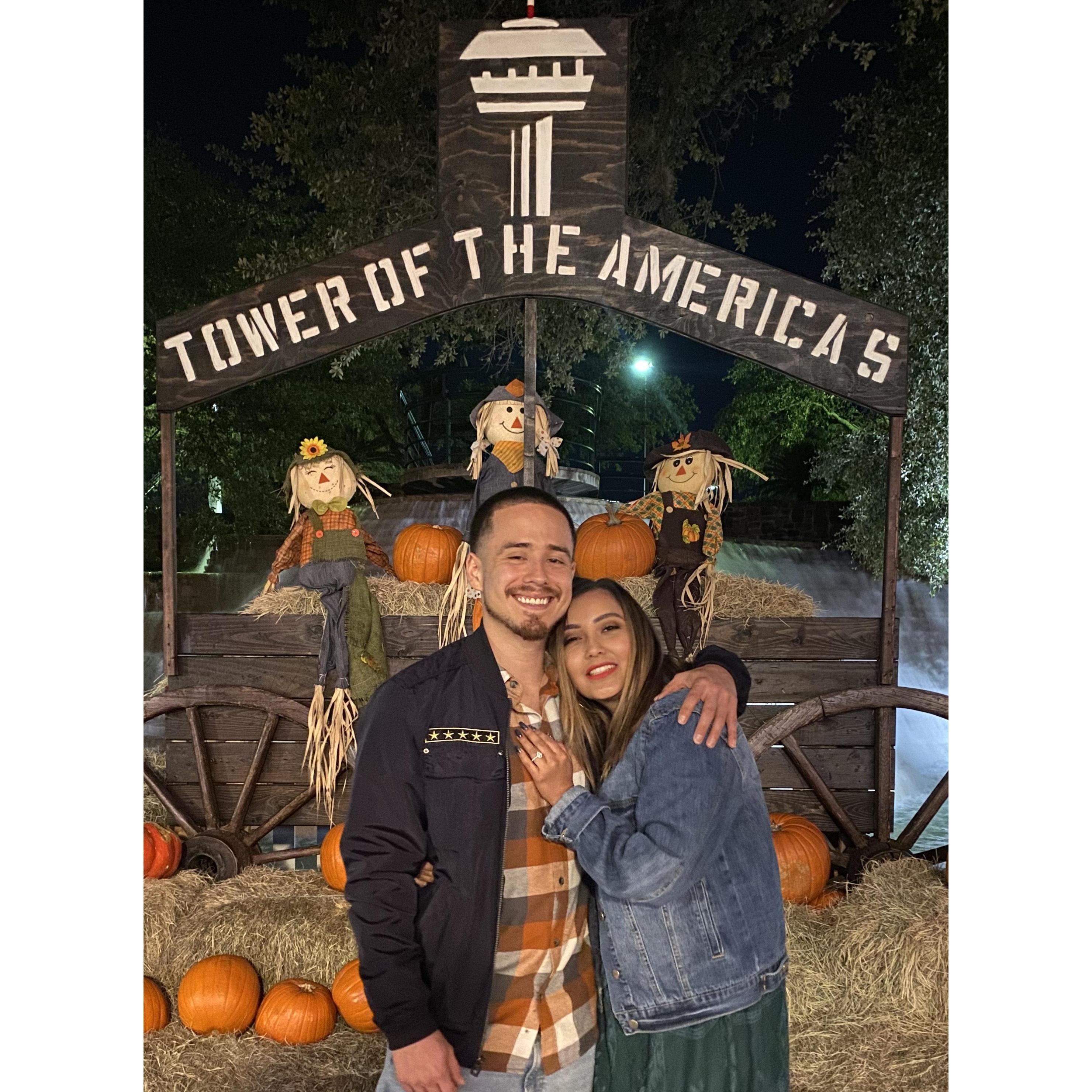 The one where we got engaged. San Antonio, Texas. October 27, 2019.