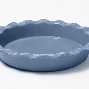 9" Round Stoneware Ruffle Pie Dish - Figmint™