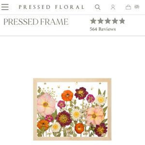 Pressed Wedding Flowers