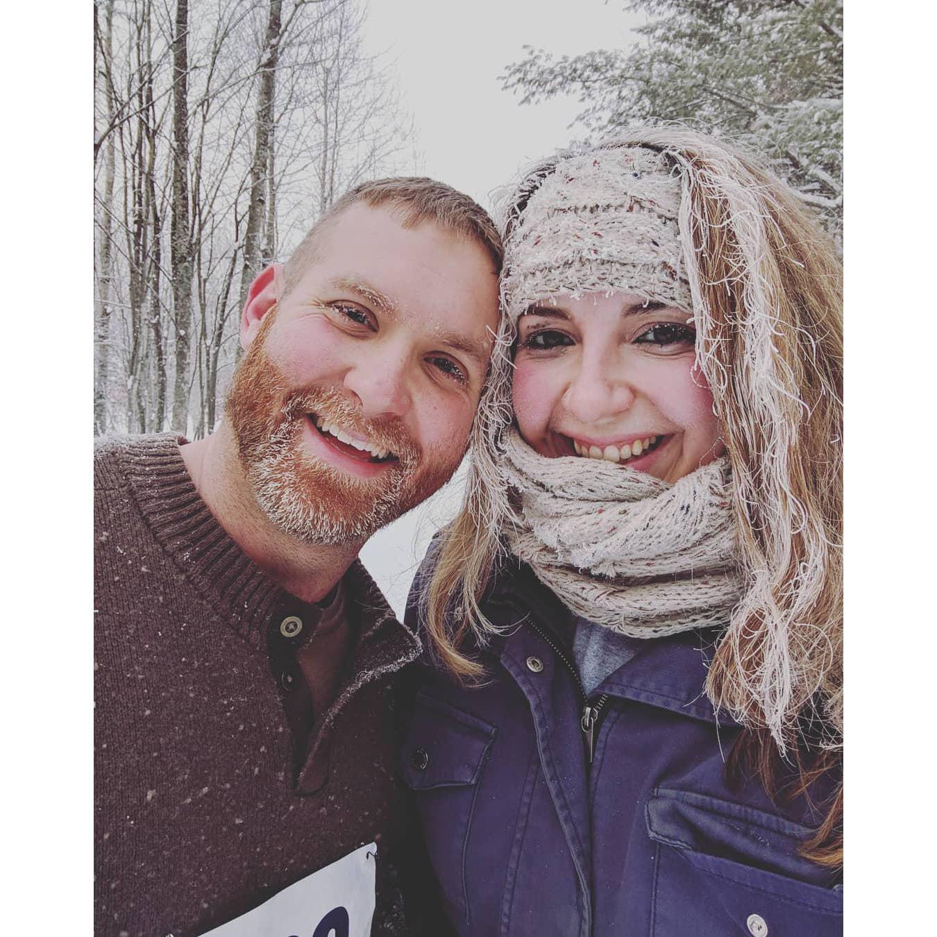 Traverse City snow shoe race