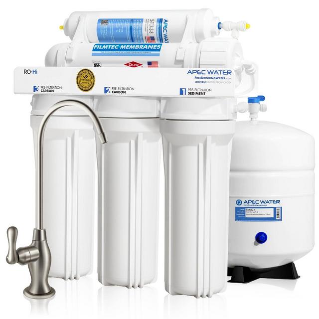 APEC Water Systems Undersink Reverse Osmosis Water Filtration System