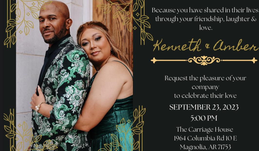 The Wedding Website of Amber Reynolds and Kenneth Cunningham