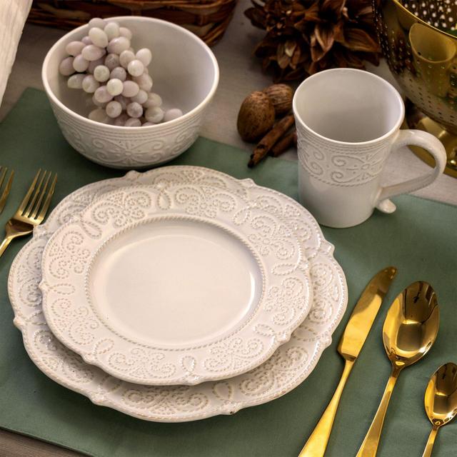 Luna 16 Piece Dinnerware Set, Service for 4