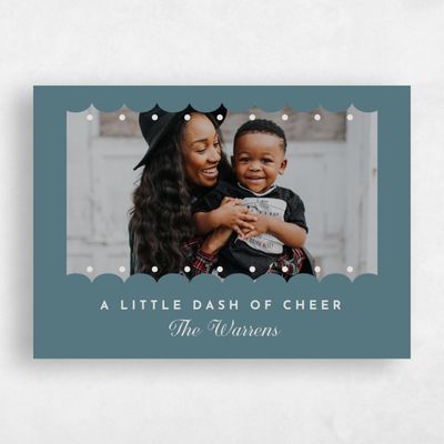 Teal, Blue Holiday Card - Chetek Photo