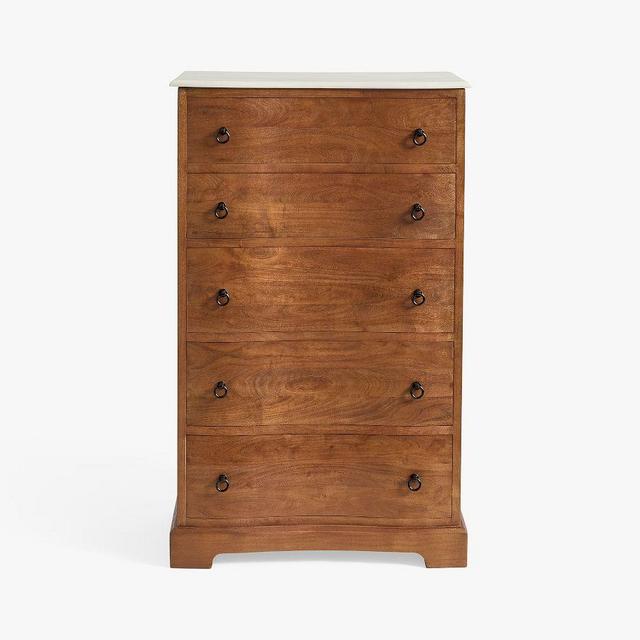 Scarlett 5-Drawer Tall Dresser, Brogan Brown