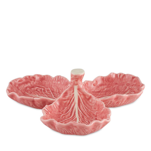Bordallo Pinheiro Cabbage Pink Olive Dish