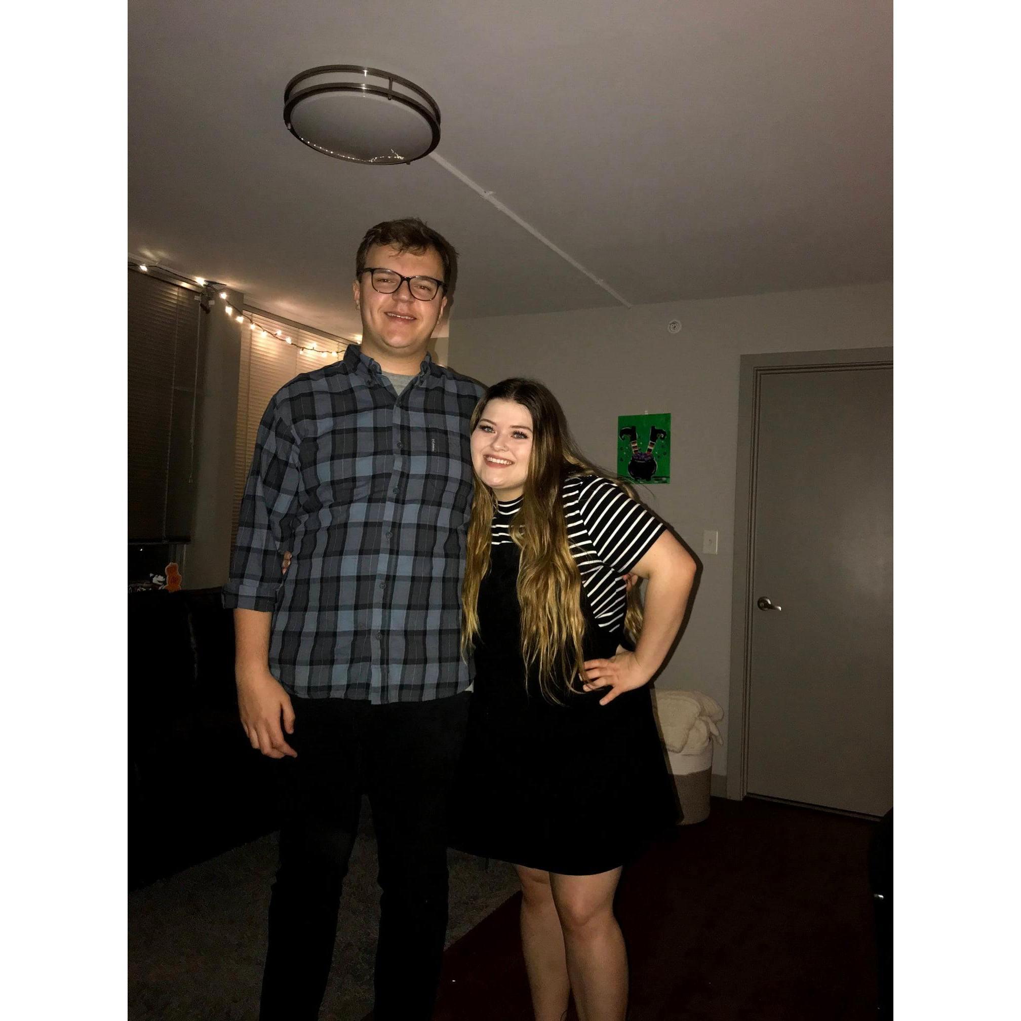 Halloween in our first apartment