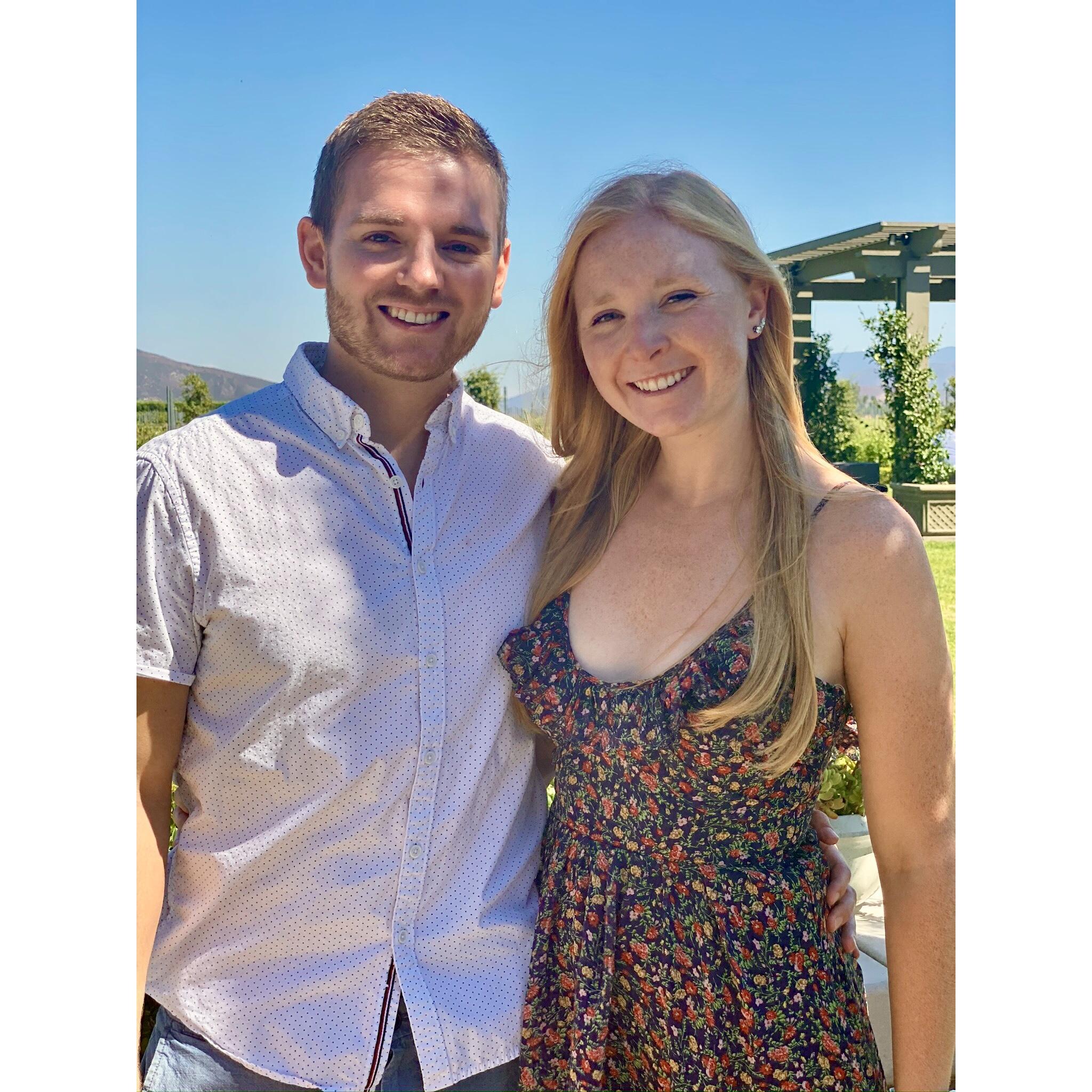 One thing we have discovered while living in CA is our love for wine tasting. Here we are in Temecula, CA