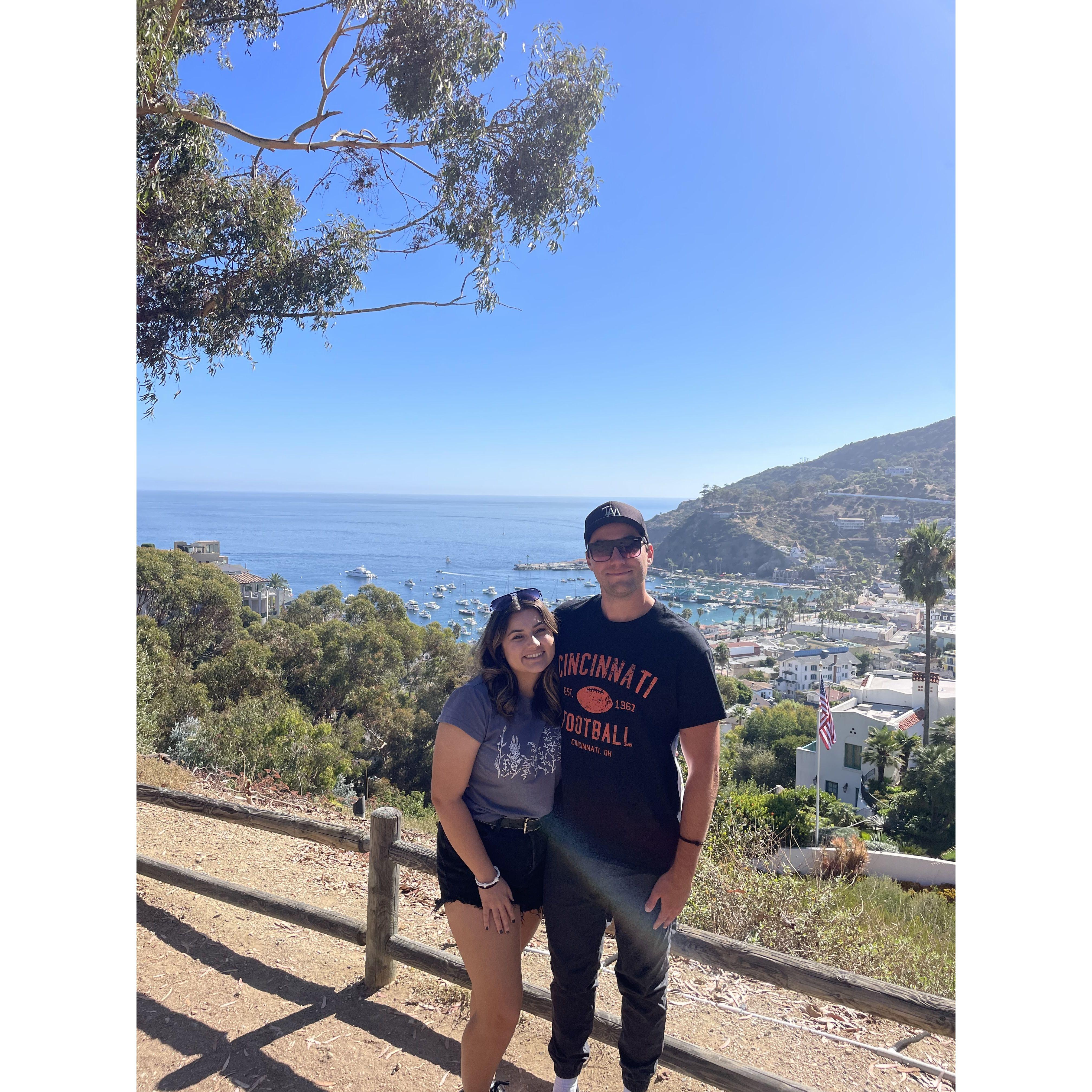 Celebration of our first year together in Catalina, CA.