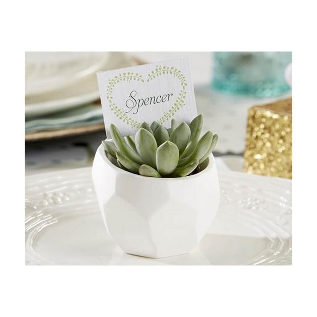 12ct Modern Garden Geometric White Planter