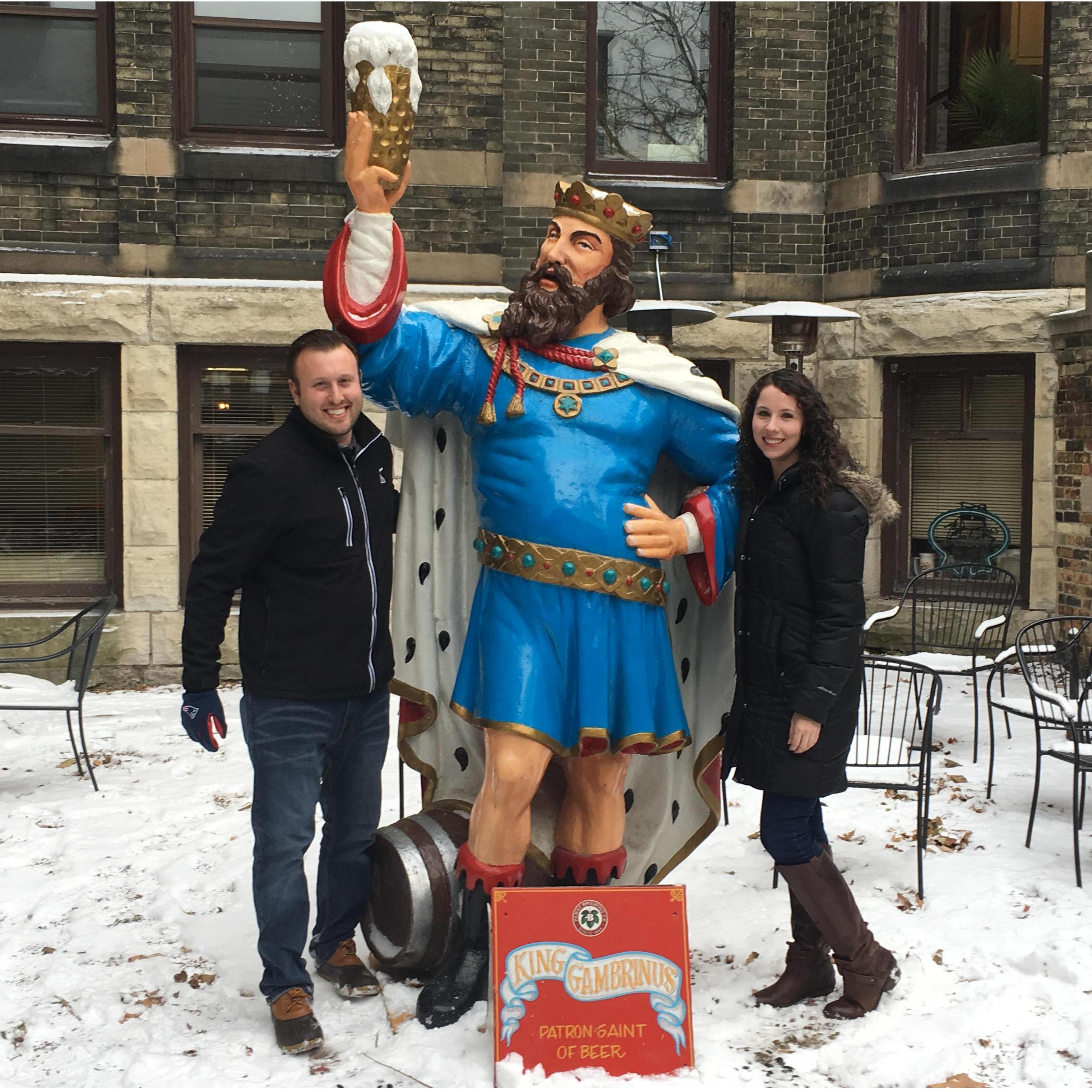 Going on the Pabst brewery history tour in Milwaukee. December 2017