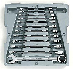 GearWrench 9412 12 Piece Metric Ratcheting Wrench Set