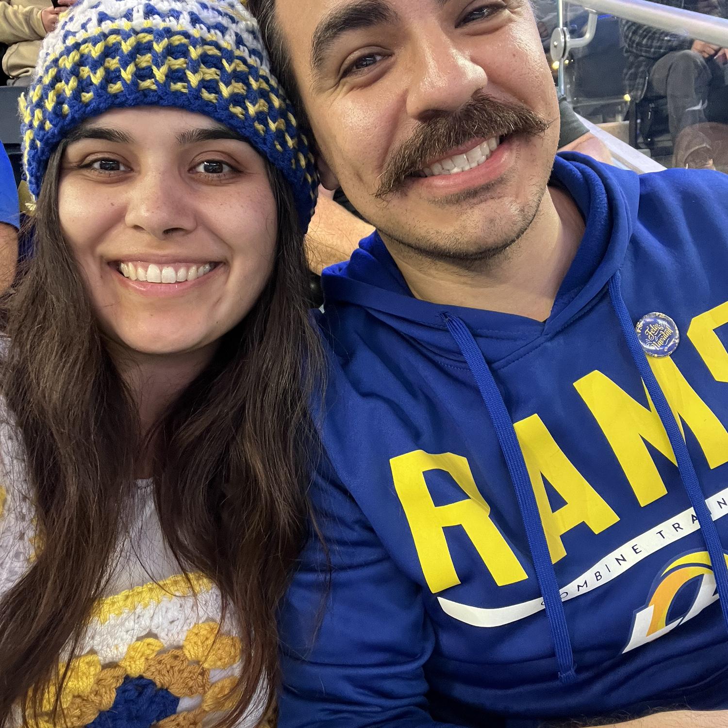 Us at the Rams Game!
