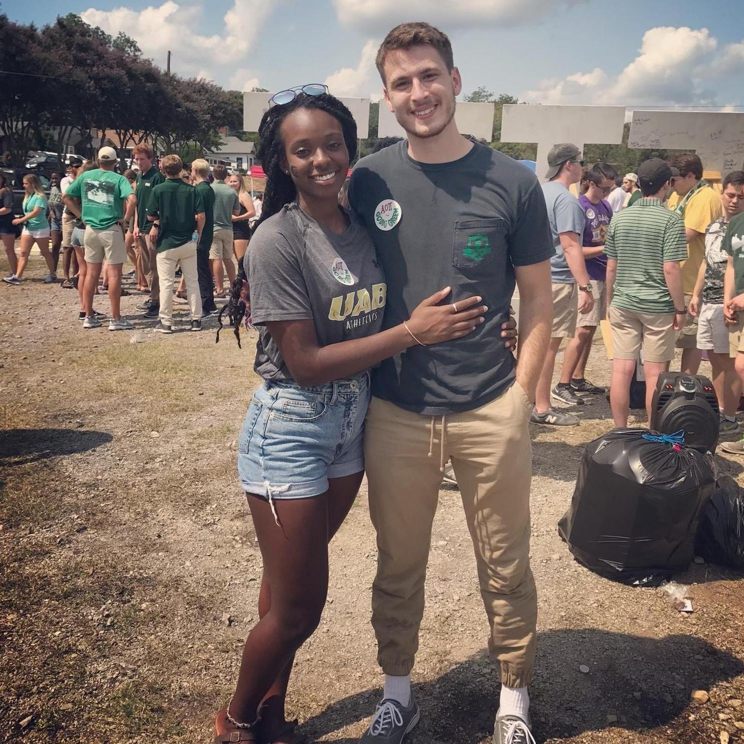 Our first football game together, shortly after we started dating, in September of 2017.