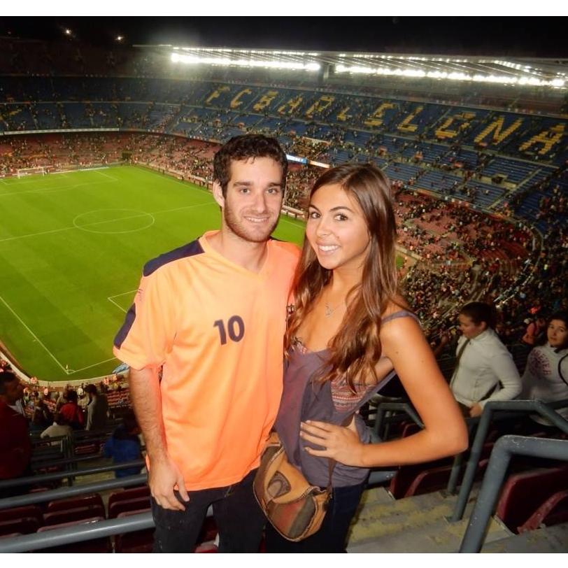 The One time we went to a soccer game in Barcelona