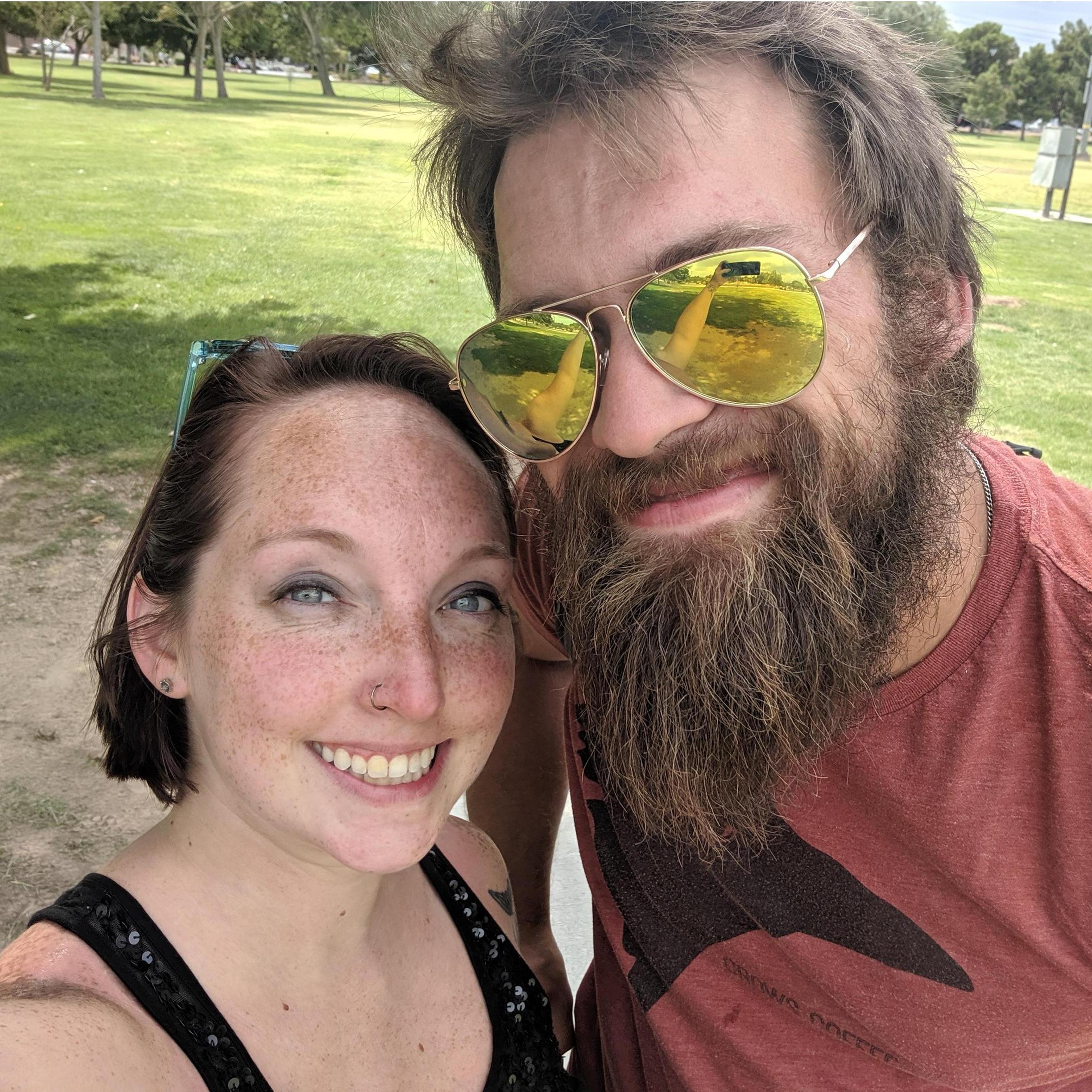 Playing disc golf in Vegas