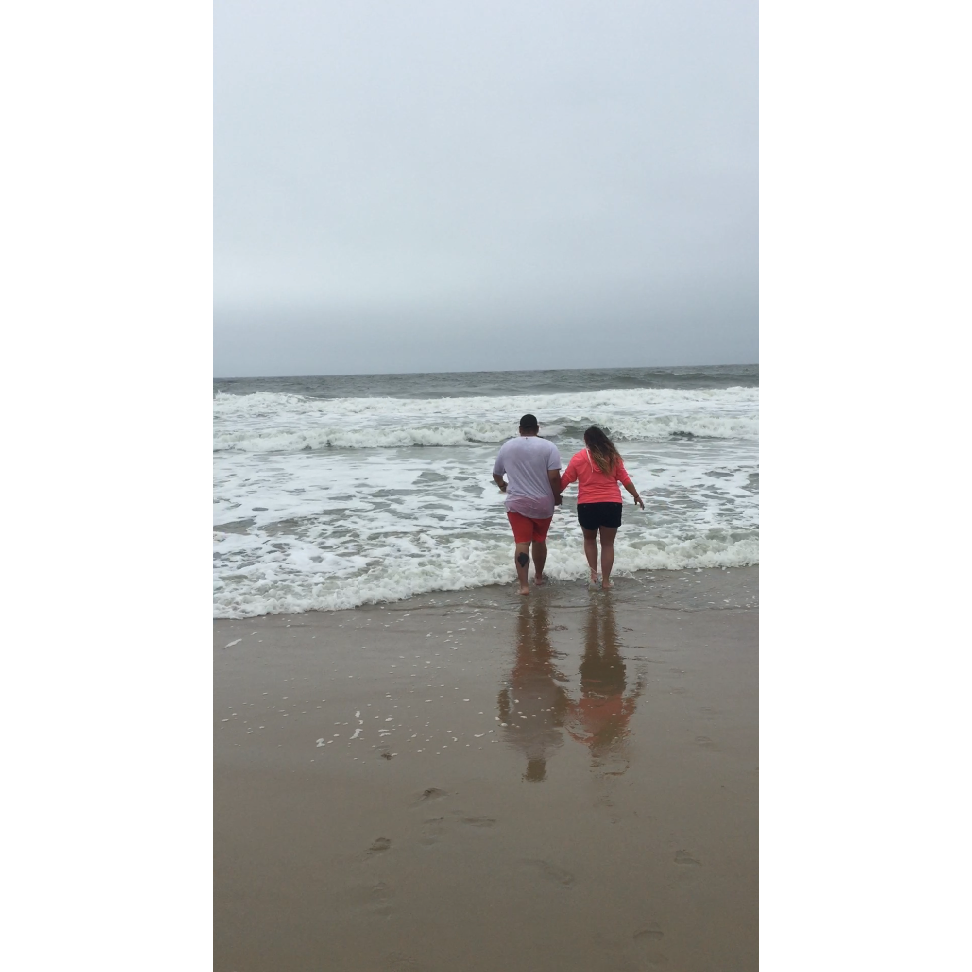 At the beach in Maryland!