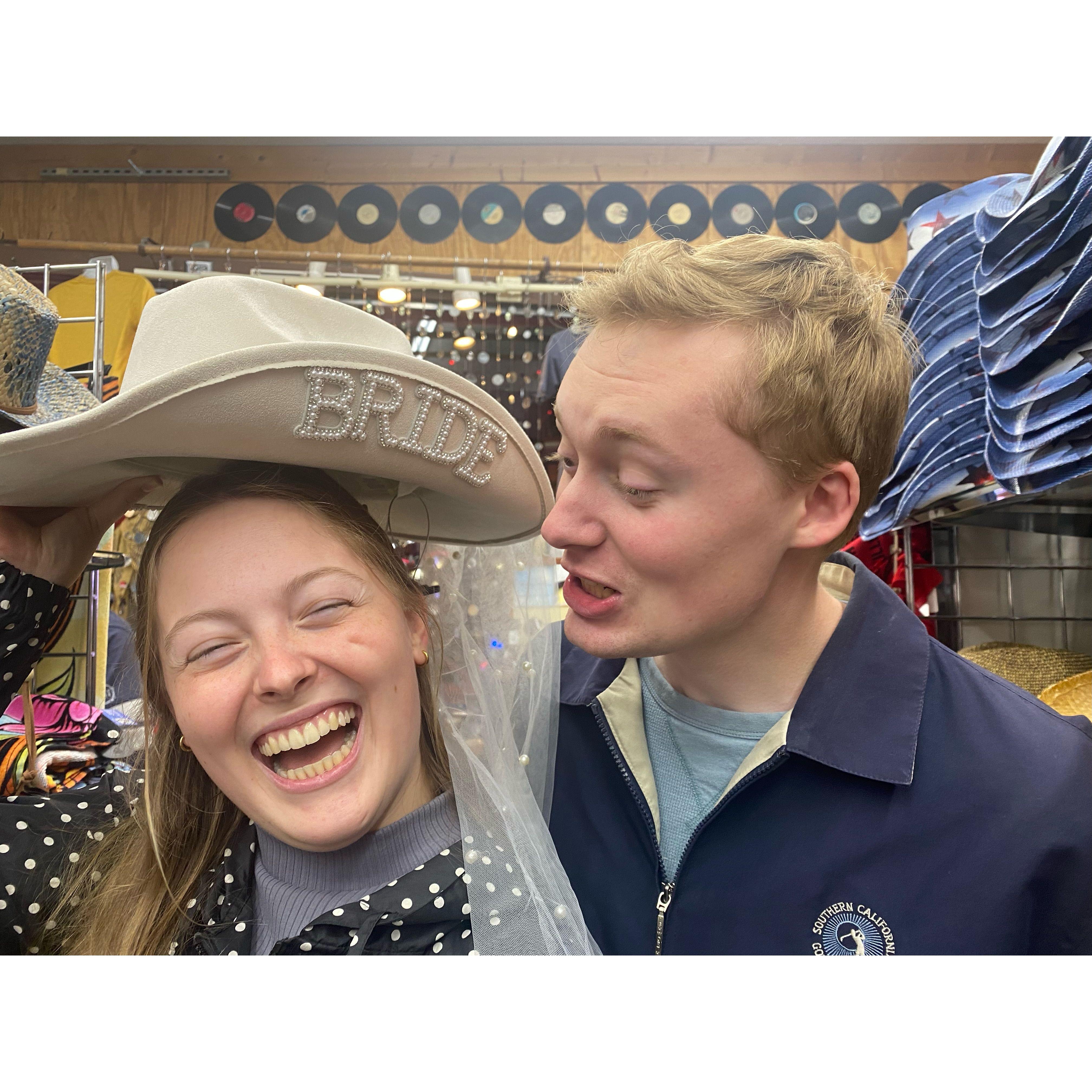 Being silly on our trip to Nashville