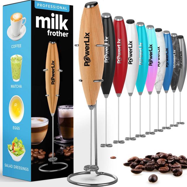 PowerLix Milk Frother (Wooden)