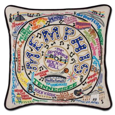 HAND-EMBROIDERED PILLOW