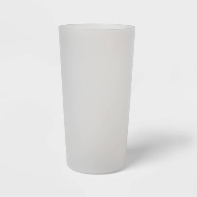 26oz Plastic Tall Tumbler Gray - Room Essentials™