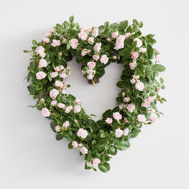LoveShackFancy Heart Rose Wreath