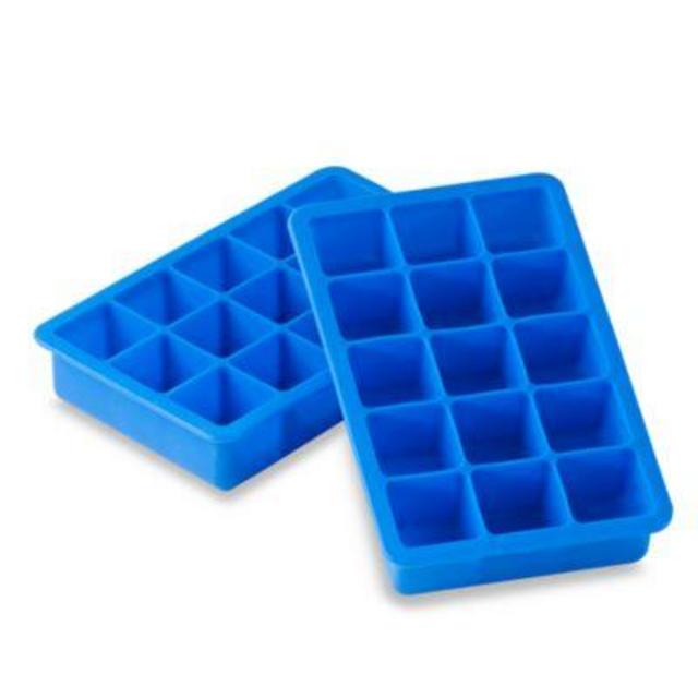 SALT™ Blue Silicone Ice Cube Trays (Set of 2)