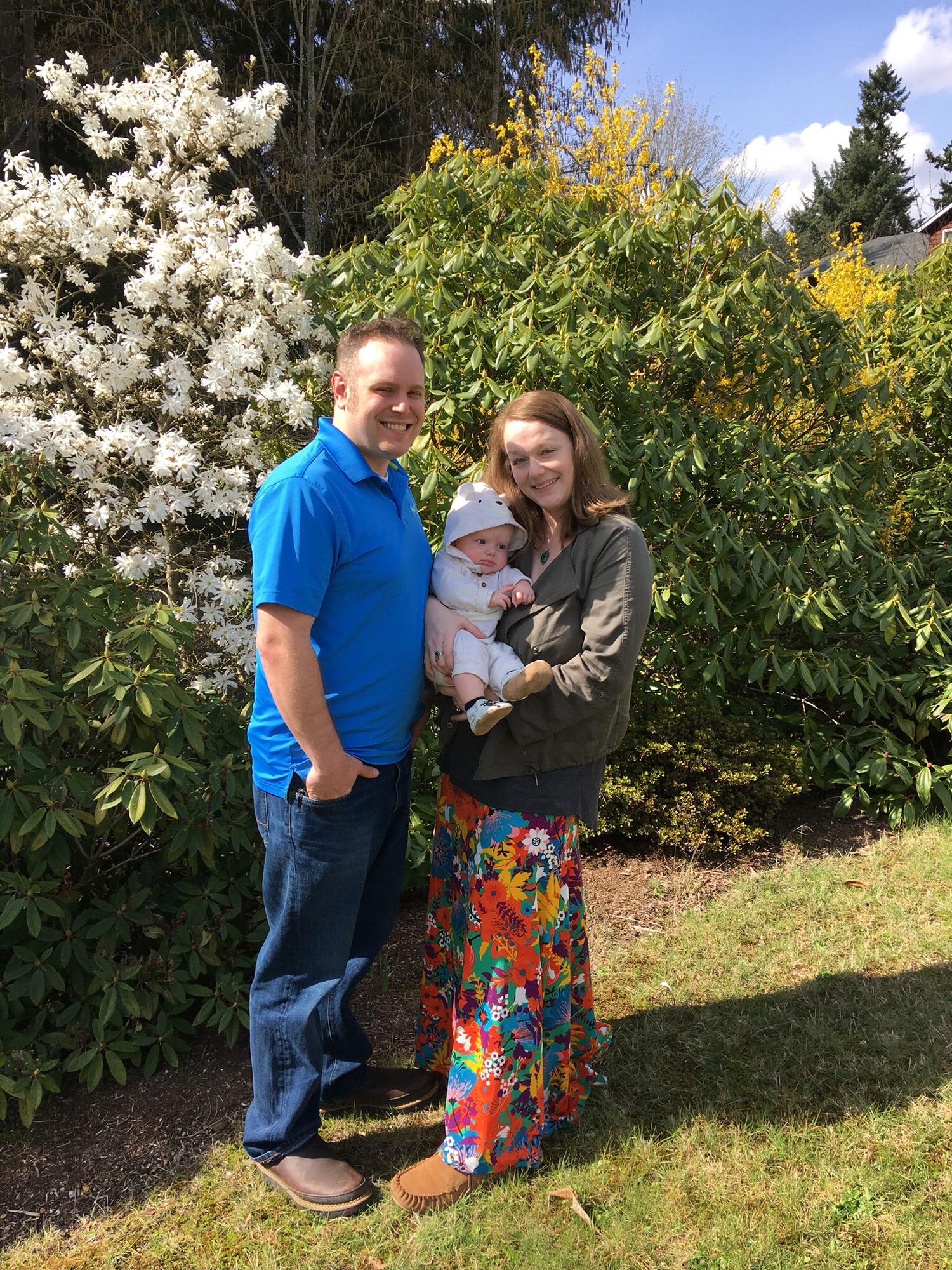 Our sweet family on our first Easter 2018