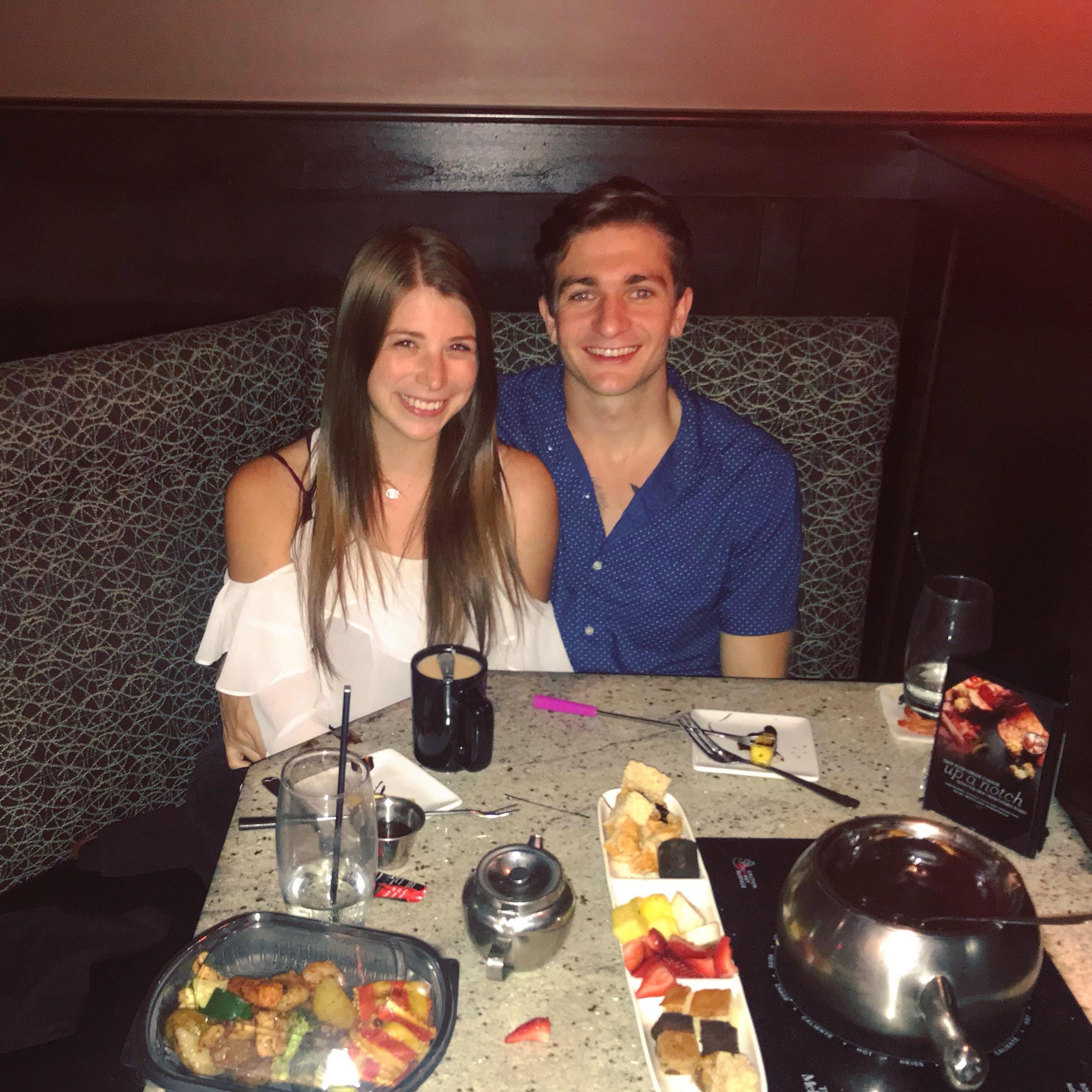 She said lets go to Melting Pot, I said lets fondue it
