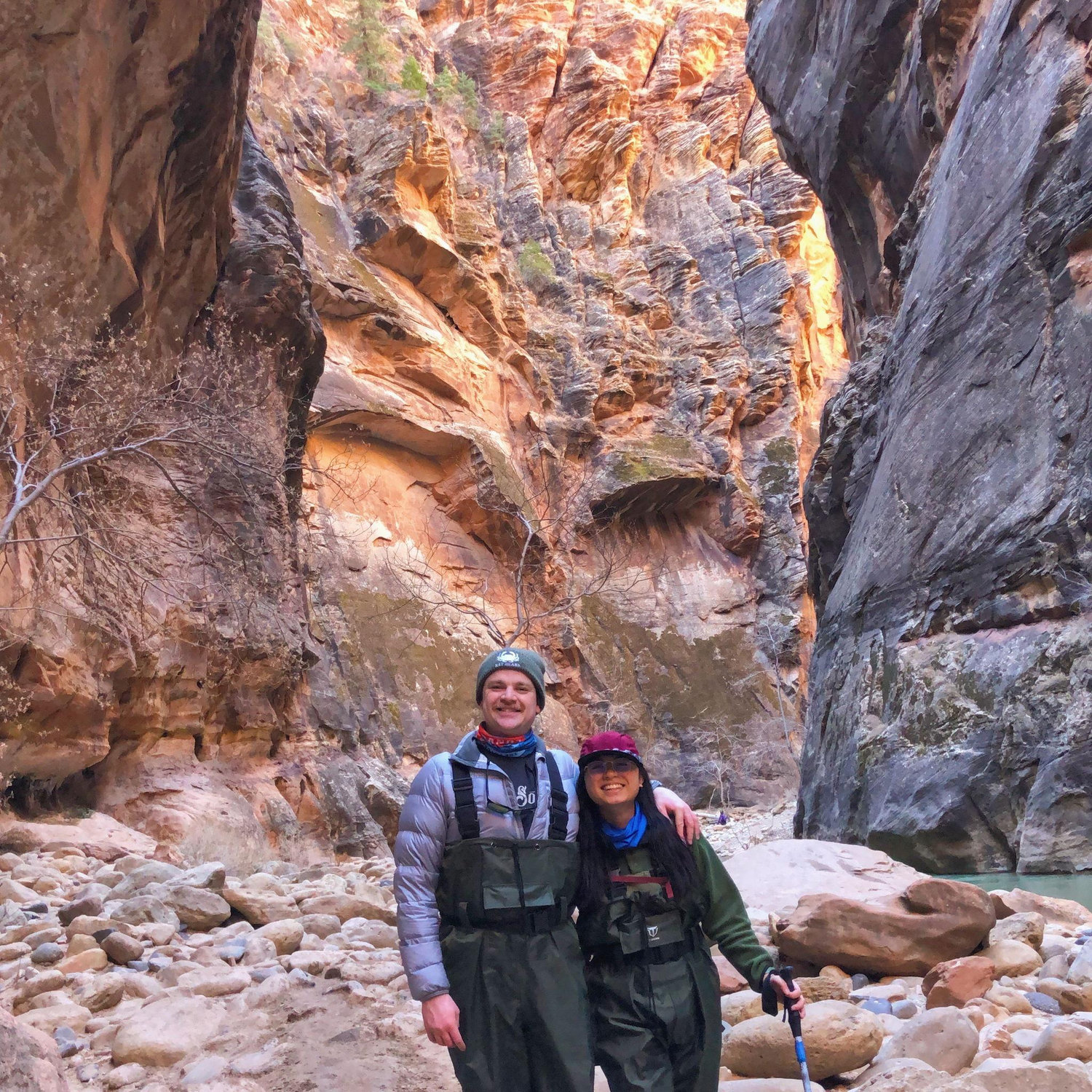 Hiking the Narrows at Zion National Park
