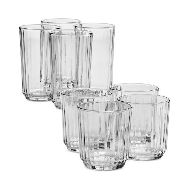 Arch Studio Fluted Glasses, Set of 8, Exclusively at Macy's