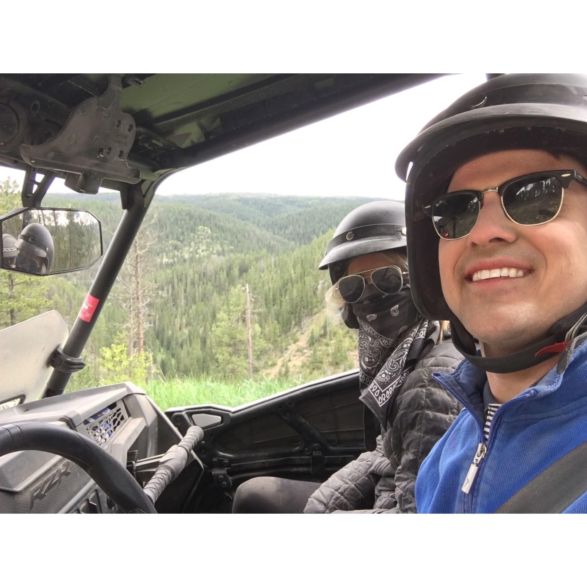 ATVing in the Black Hills in Deadwood, SD.