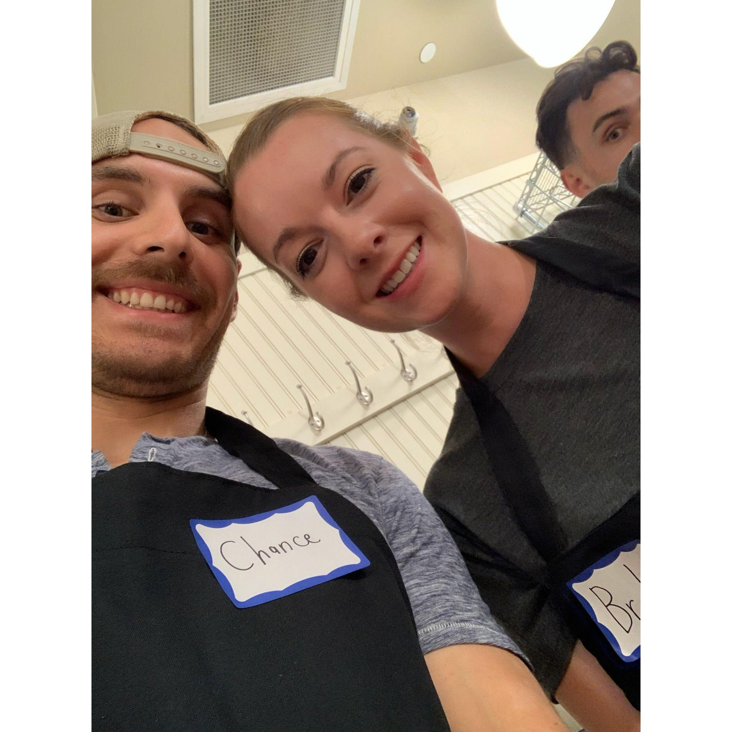 At a cooking class. We love cooking and baking together! 2022