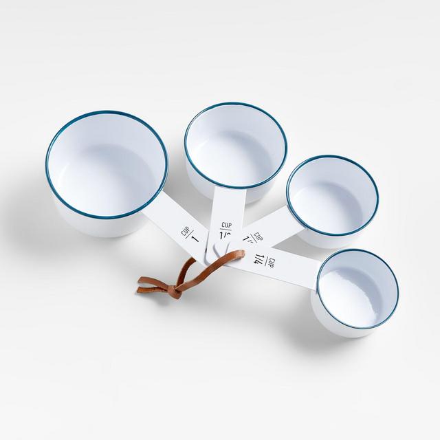 Ena White Enamel Measuring Cups, Set of 4