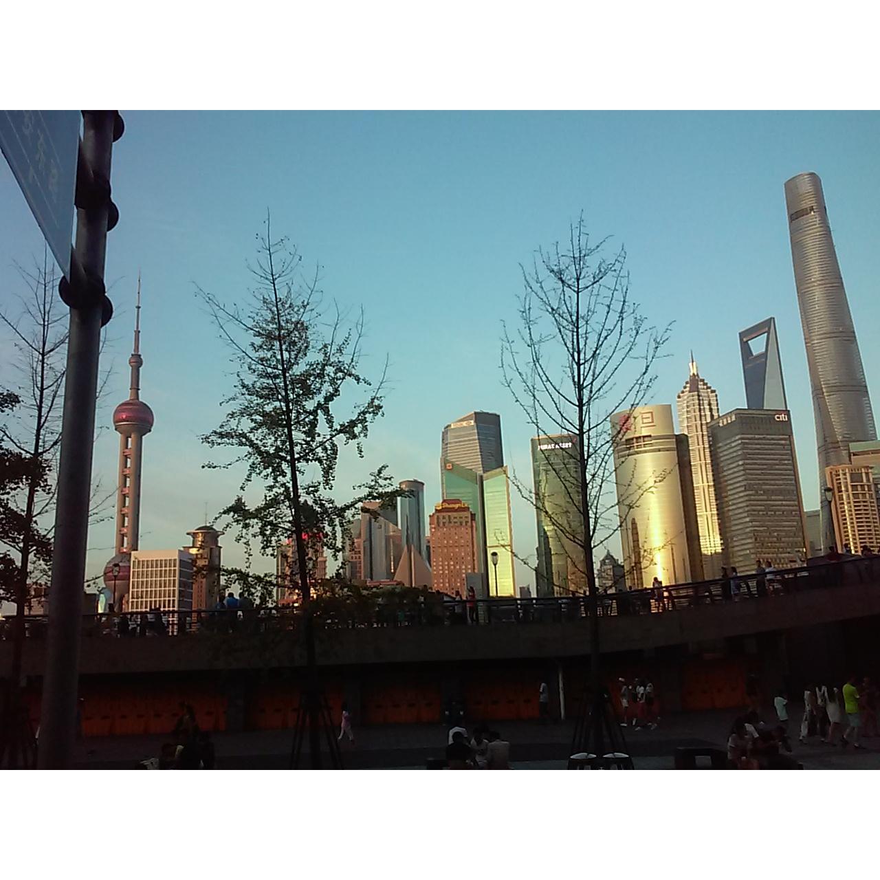 We love to see the world. Here in China.