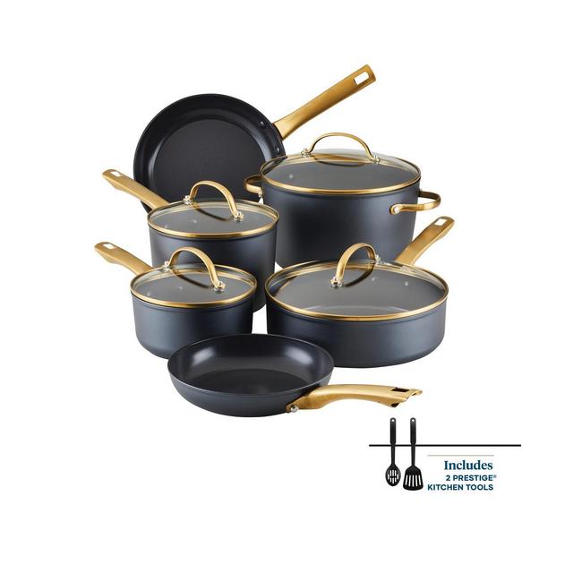 Farberware Forged Induction 12-Piece Aluminum Ceramic Nonstick Cookware Set