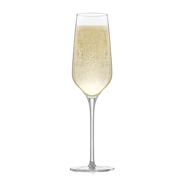 Libbey Signature Greenwich Champagne Flute Glasses, 8.25-ounce, Set of 4